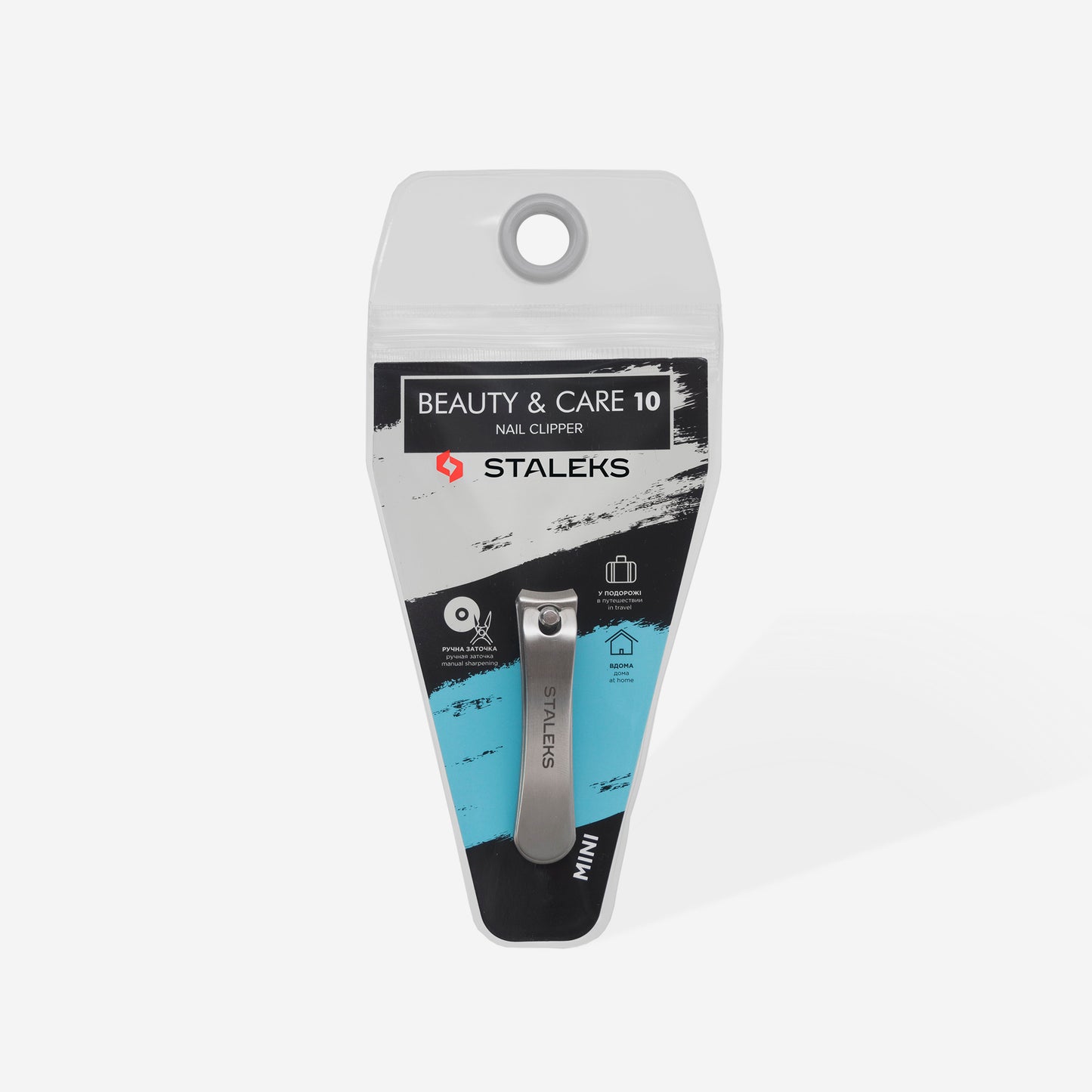 close-up of STALEKS Mini Nail Clipper Beauty & Care 10 in package
