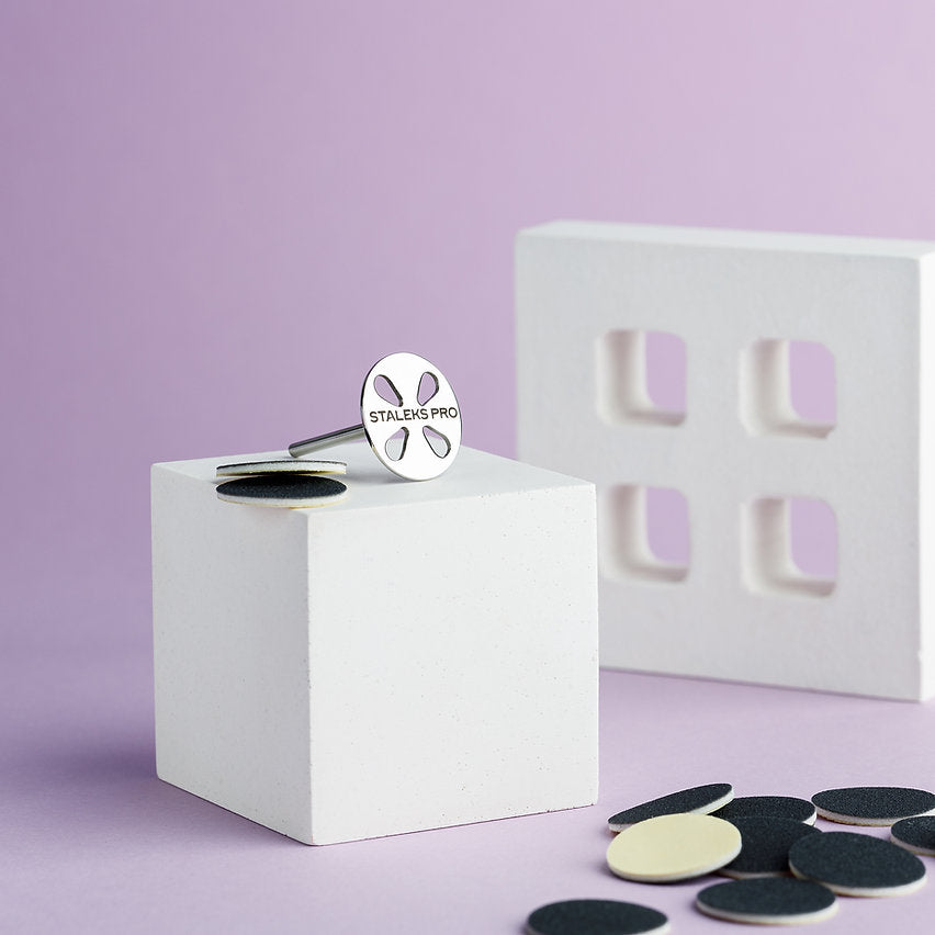 Pedicure disc extended Pododisc Staleks Pro M complete with removable file 180 grit 5 pc (20 mm) with discs