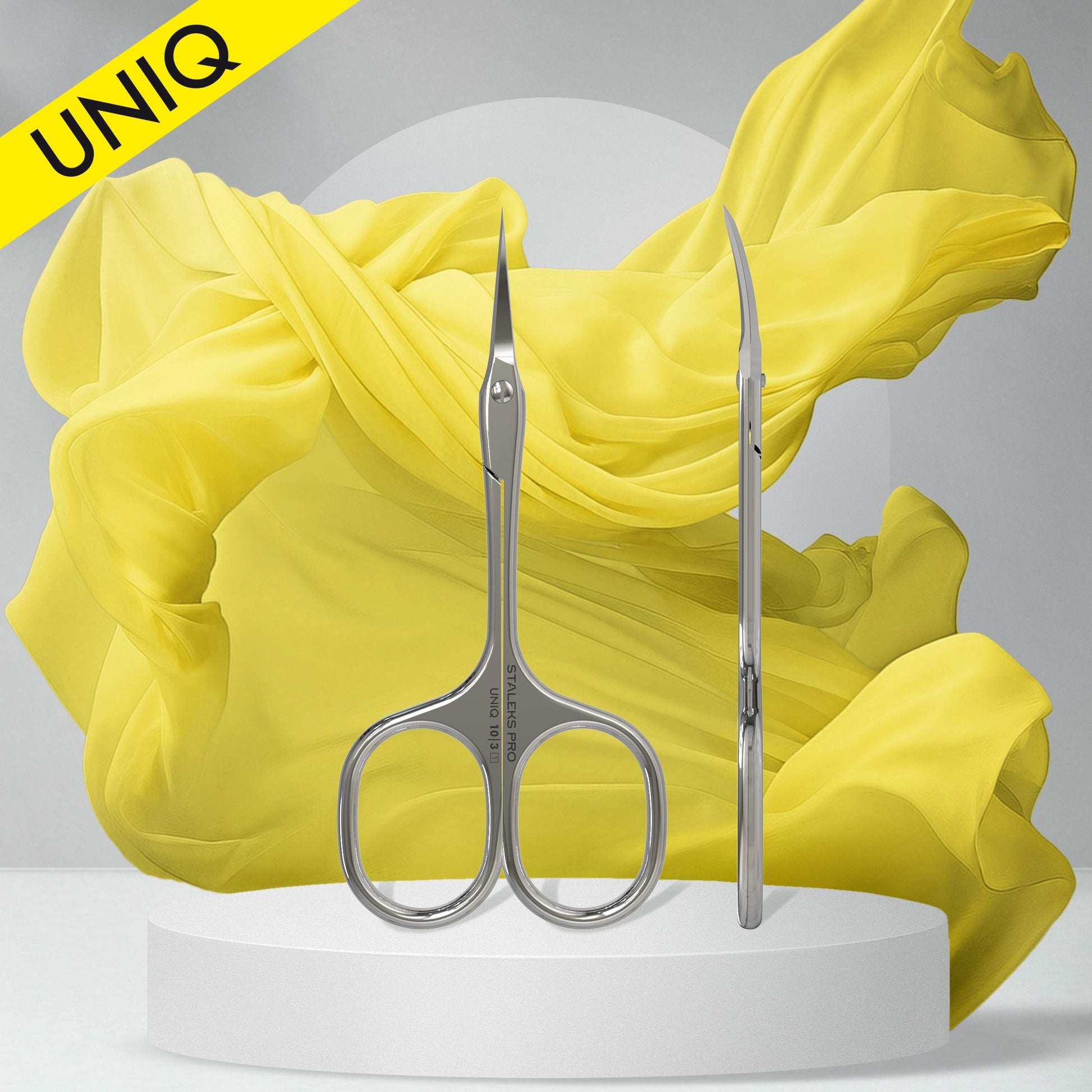 STALEKS Ballerina UNIQ 10 TYPE 3 Professional Cuticle Scissors - Full View