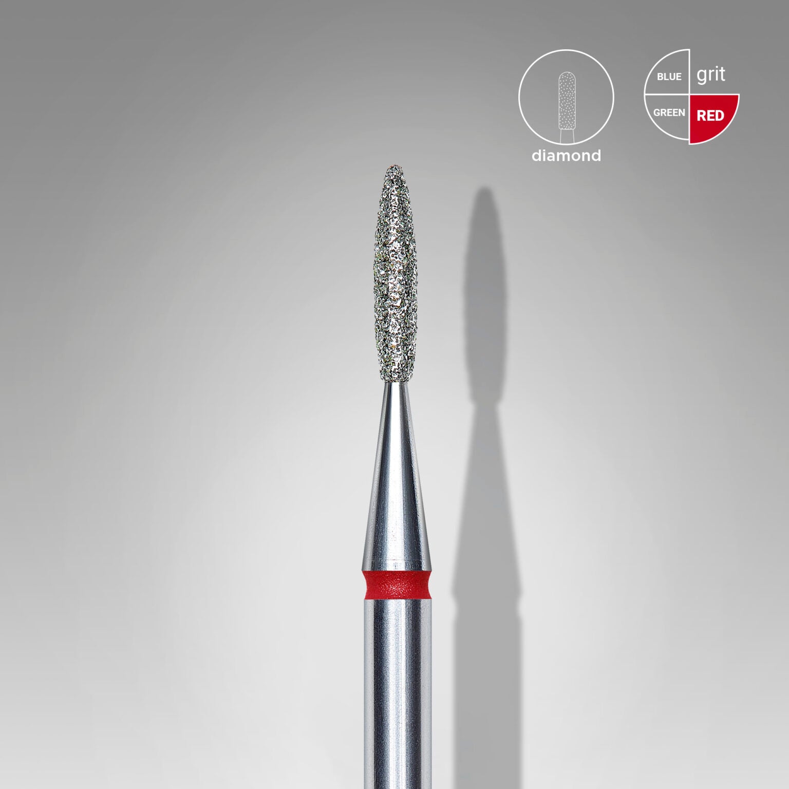Staleks Diamond drill bit flame blue  1,6 mm /  8 mm