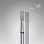 STALEKS Diamond Nail Drill Bit Cylinder Red EXPERT in use during a professional manicure