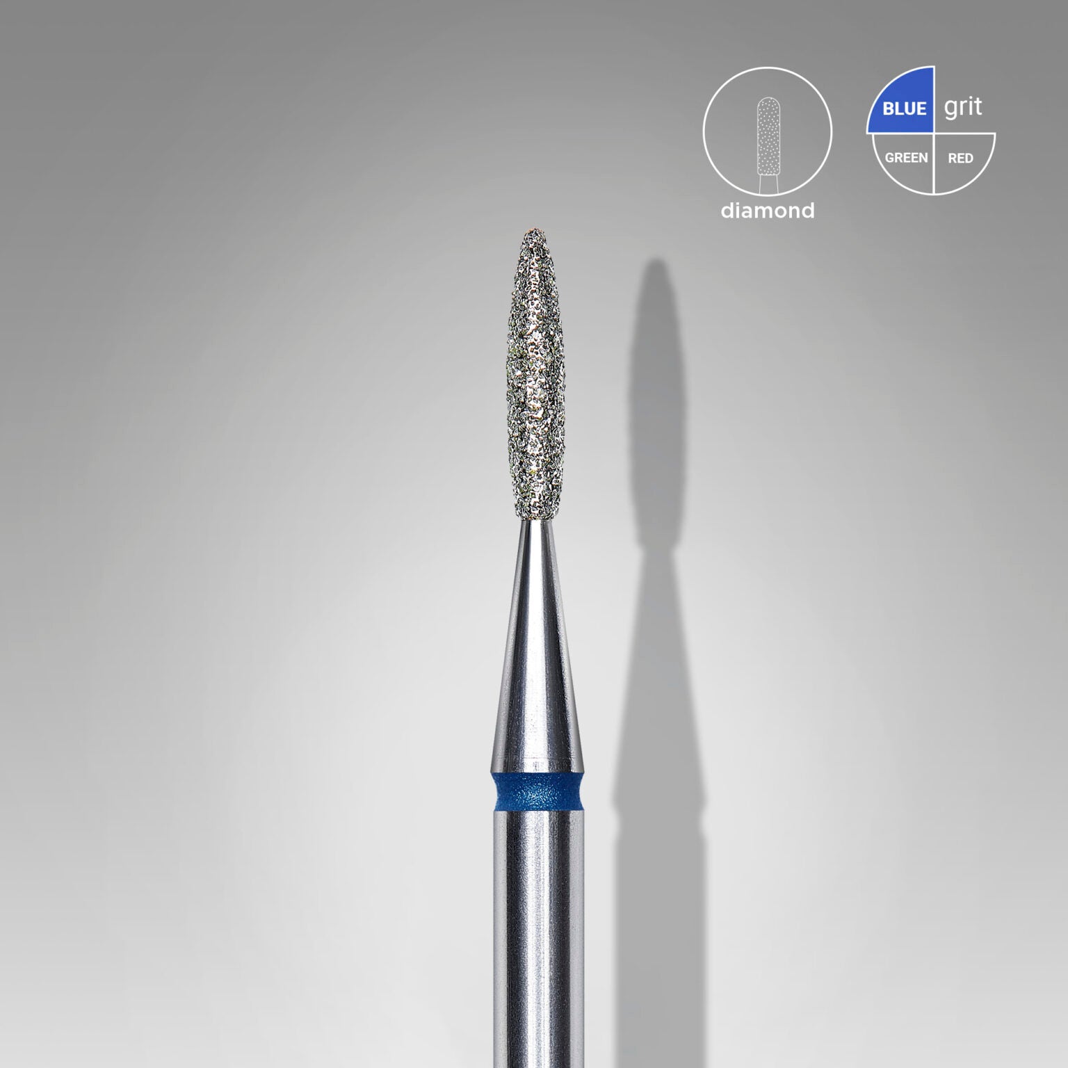 Staleks Diamond drill bit flame blue  1,6 mm /  8 mm
