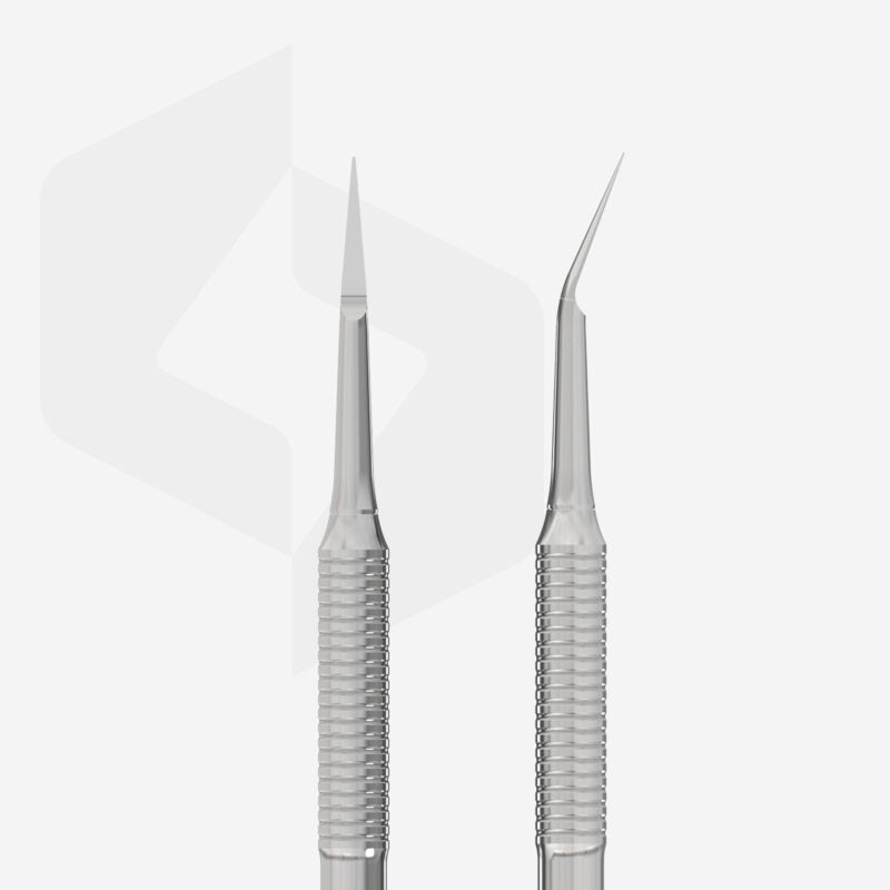 close-up of STALEKS Pedicure Curette EXPERT 20 TYPE 1 (Hemisphere Curette & Toenail Cleaner)