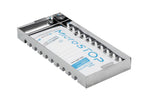 Stainless steel tray for sterilisation pouches inside MINI unit