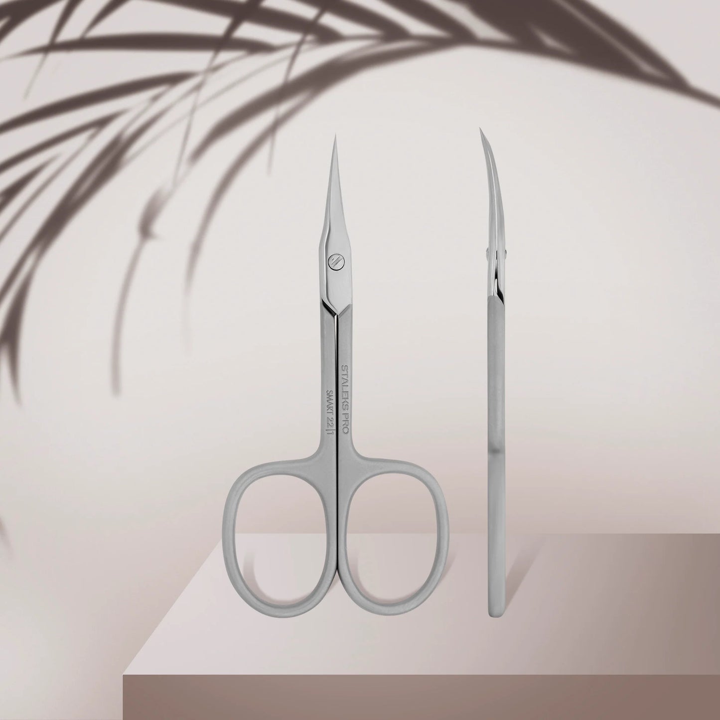 TALEKS Professional Cuticle Scissors SMART 22 TYPE 1 back and side views